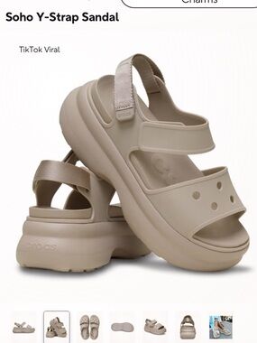 Crocs Soho Y-Strap Sandal Dulce Size 9